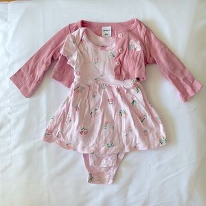 Baby Girl Floral Dress with coat